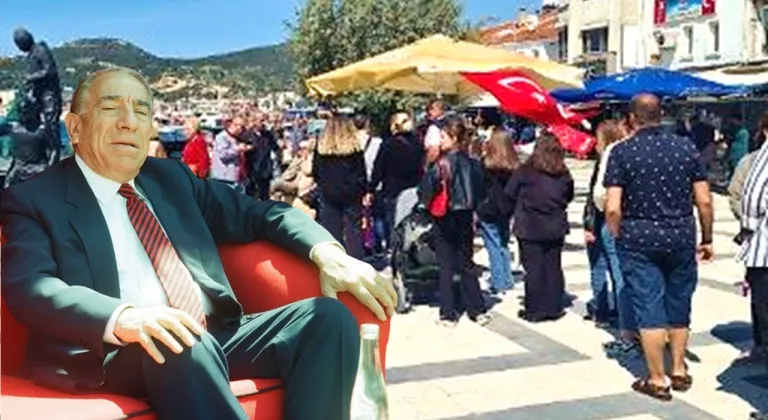 ALPARSLAN TÜRKEŞ İÇİN FOÇA'DA ANMA TÖRENİ DÜZENLENDİ
