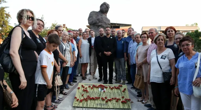 Bornova’da duygu dolu Srebrenitsa anması