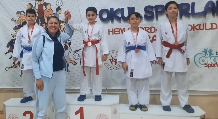 İZMİR ŞAMPİYONASINDA ALİAĞA MADALYALARI SİLDİ SÜPÜRDÜ